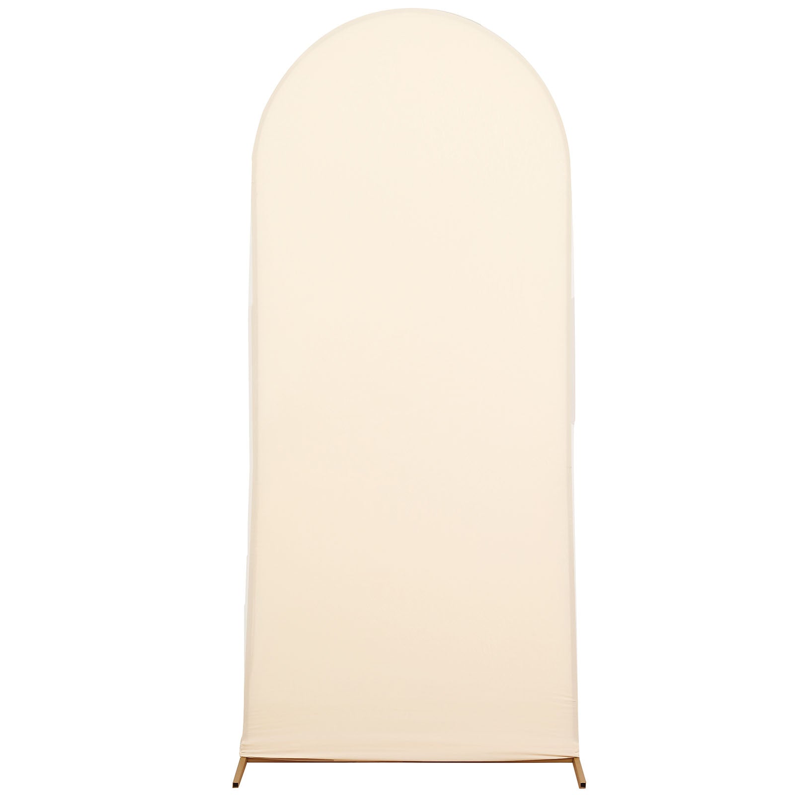 Spandex Arch 6 Feet Matte Beige Cover For Round Top Chiara Backdrop Stand