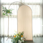 6ft Matte Beige Spandex Fitted Wedding Arch Cover For Round Top Chiara Backdrop Stand