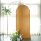 6ft Matte Gold Spandex Fitted Wedding Arch Cover For Round Top Chiara Backdrop Stand