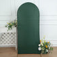 6ft Matte Hunter Emerald Green Spandex Fitted Wedding Arch Cover For Round Top Chiara Backdrop Stand