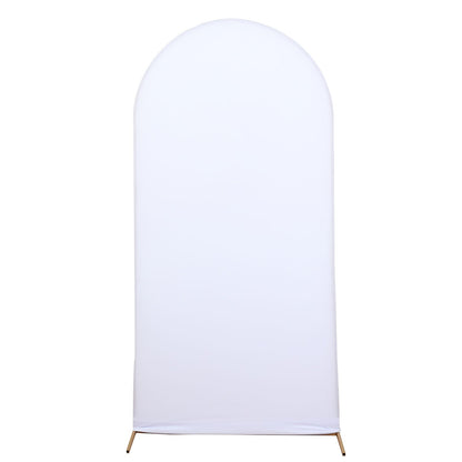 Spandex Arch 6 Feet Matte White Cover For Round Top Chiara Backdrop Stand
