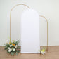 Matte White Spandex Arch Cover in 6 Feet For Round Top Chiara Backdrop Stand
