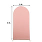 Spandex 5 Feet Arch Cover For Round Top Backdrop Stand in Matte Dusty Rose Color