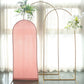 Fitted 5 Feet Matte Dusty Rose Spandex Arch Cover For Chiara Round Top Stand