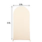 5 Feet Matte Beige Spandex Arch Cover For Round Top Chiara Backdrop Stand