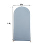 Matte Dusty Blue 5 Feet Spandex Round Top Arch Cover