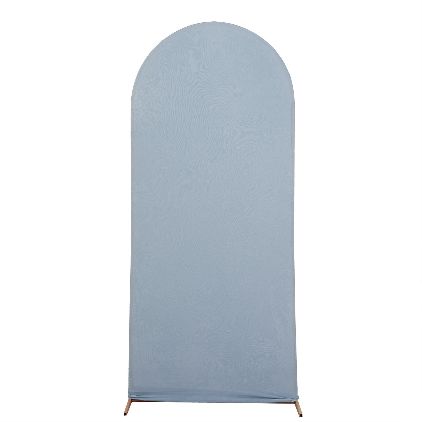 Spandex Arch Stand in Dusty Blue Matte with 5 Feet Round Top