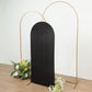 5ft Matte Black Spandex Fitted Wedding Arch Cover For Round Top Chiara Backdrop Stand