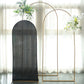 Matte Black Spandex Arch Cover in 5 Feet For Round Top Chiara Backdrop Stand