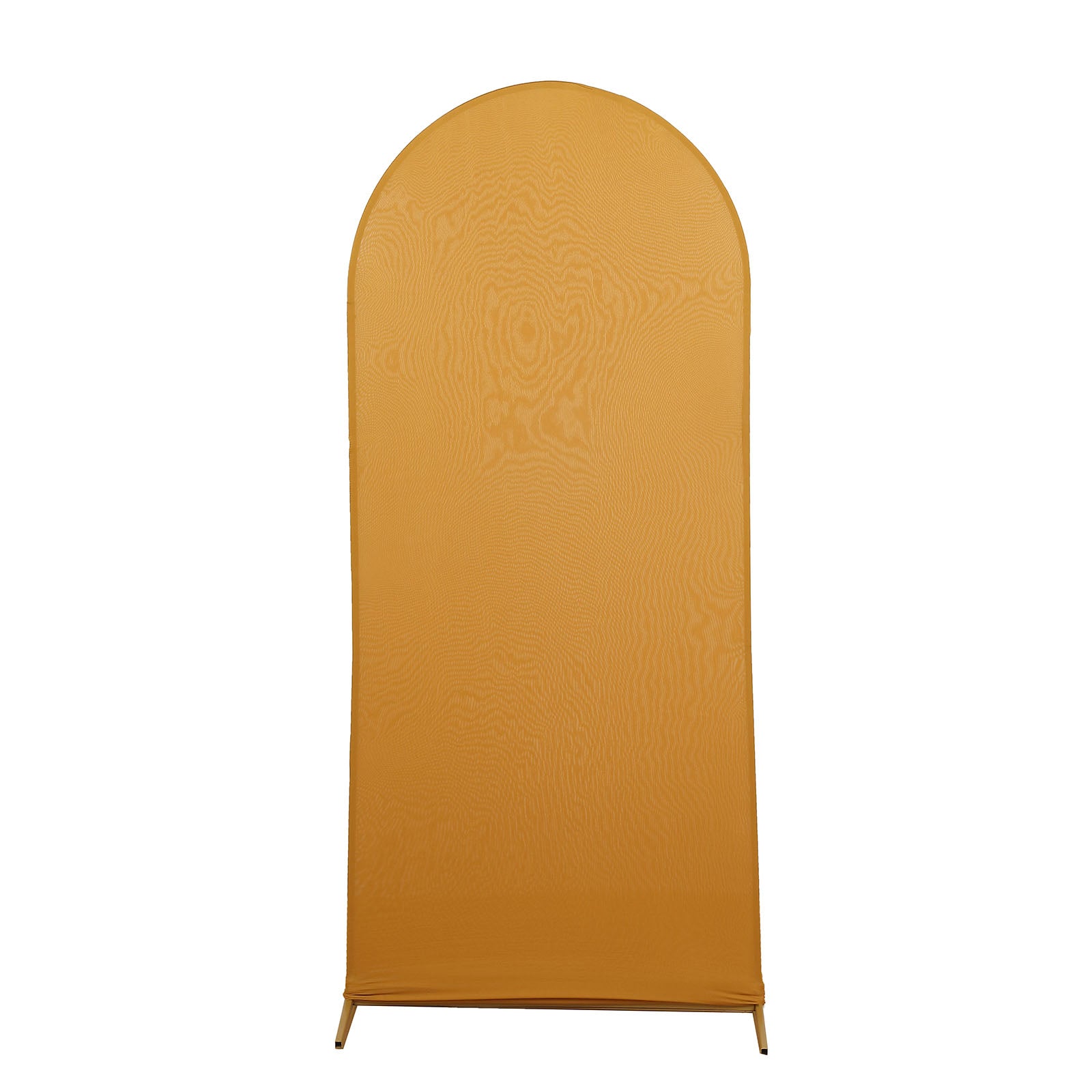 Spandex 5 Feet Matte Gold Arch Cover For Chiara Round Top Backdrop Stand