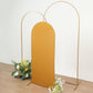 5ft Matte Gold Spandex Fitted Wedding Arch Cover For Round Top Chiara Backdrop Stand