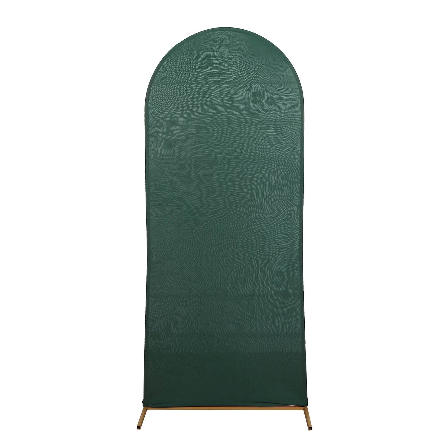 5ft Matte Hunter Emerald Green Spandex Fitted Wedding Arch Cover For Round Top Chiara Backdrop Stand