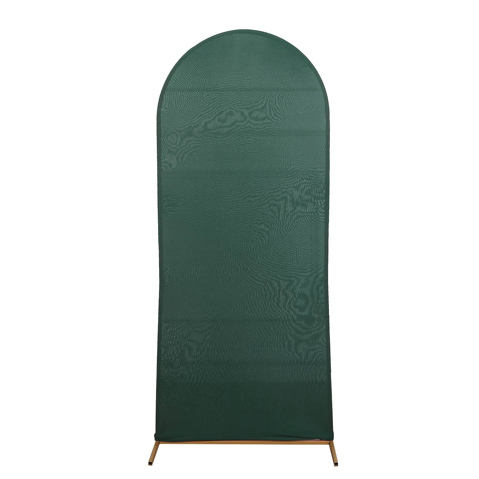 5ft Matte Hunter Emerald Green Spandex Fitted Wedding Arch Cover For Round Top Chiara Backdrop Stand