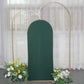 5ft Matte Hunter Emerald Green Spandex Fitted Wedding Arch Cover For Round Top Chiara Backdrop Stand
