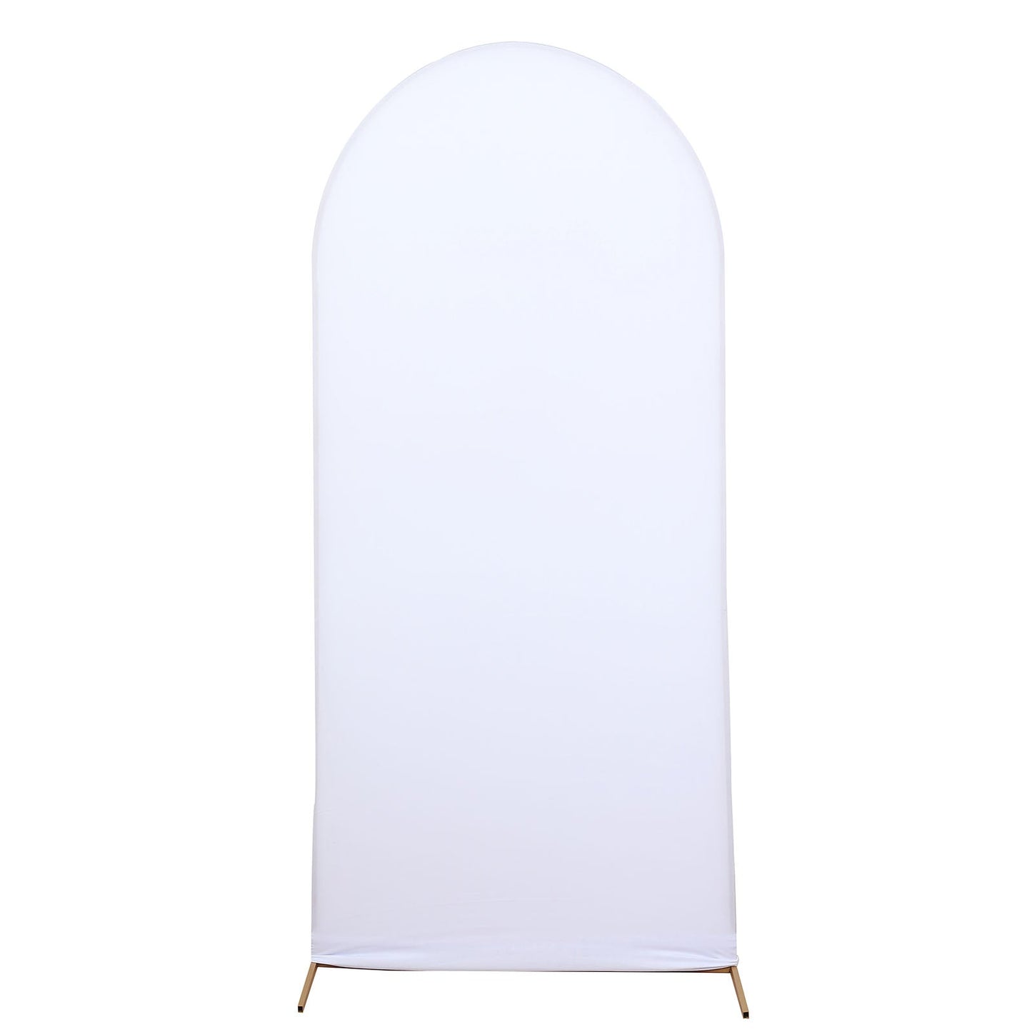 Spandex Arch 5 Feet Matte White Cover For Round Top Chiara Backdrop Stand