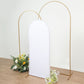 5ft Matte White Spandex Fitted Wedding Arch Cover For Round Top Chiara Backdrop Stand