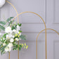 5 Feet Metal Gold Chiara Backdrop Arch Stand with Round Top