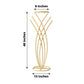4ft tall gold mermaid tail flower frame table centerpiece for weddings.