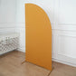 7ft Matte Gold Fitted Spandex Half Moon Wedding Arch Cover