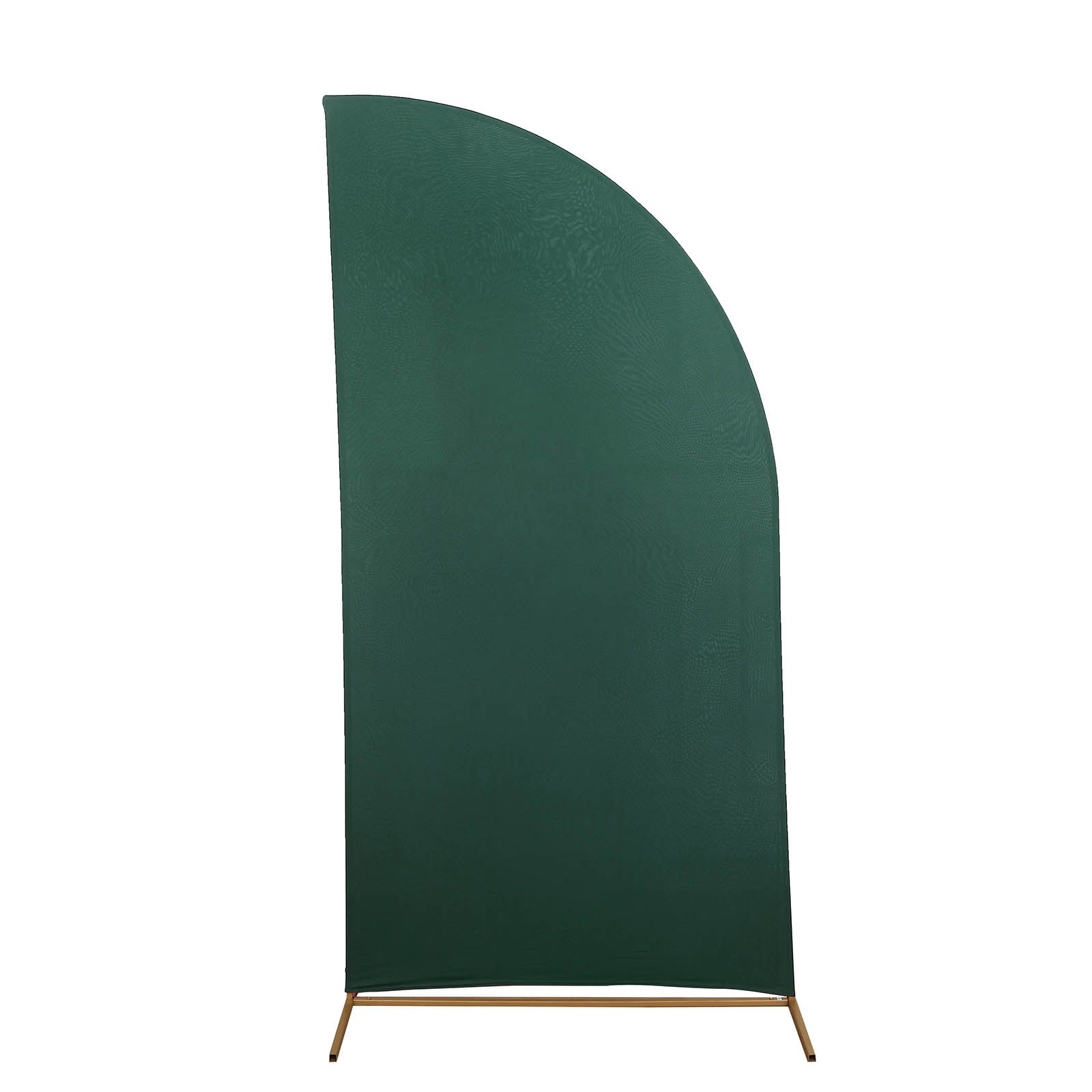 7ft Matte Hunter Emerald Green Fitted Spandex Half Moon Wedding Arch Cover