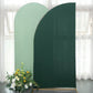 7ft Matte Hunter Emerald Green Fitted Spandex Half Moon Wedding Arch Cover