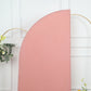 6ft Matte Dusty Rose Fitted Spandex Half Moon Wedding Arch Cover, Custom Fit Chiara
