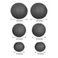 Black hanging paper lanterns set in assorted sizes - 16", 20", 24".