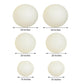 Cream hanging paper lanterns in assorted sizes - 16", 20", 24".