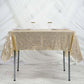 60 Inch x 60 Inch Champagne Sequin Square Table Overlay