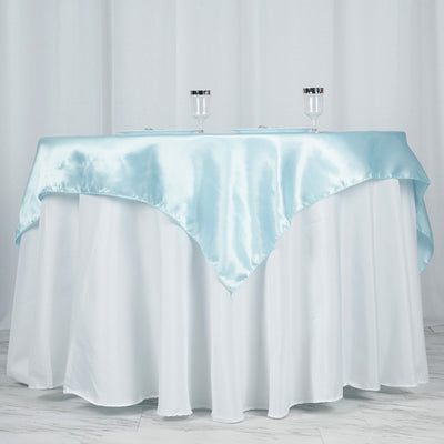 Versatile Styling Options with Light Blue Satin