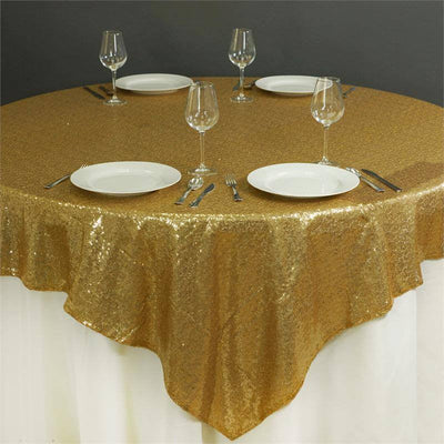 Unmatched Sparkle with Gold Sequin Overlay