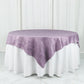 Accordion Crinkle Taffeta Square Violet Amethyst Table Overlay 72 Inch x 72 Inch 