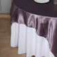 72 Inch x 72 Inch Table Overlay Violet Amethyst Square Satin Fabric