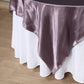 Square Satin Violet Amethyst Table Overlay 72 Inch x 72 Inch  