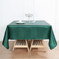 Square Table Overlay Hunter Emerald Green Satin 72 Inch x 72 Inch