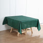 72 Inch x 72 Inch Square Satin Hunter Emerald Green Table Overlay