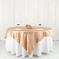 Nude Satin Square Table Overlay