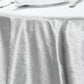 Silver premium soft velvet table overlay for square tables.