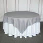 Silver Table Overlay 90 Inch x 90 Inch In Accordion Crinkle Taffeta 