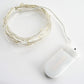 Clear starry bright 20 LED string lights, battery operated micro fairy lights.