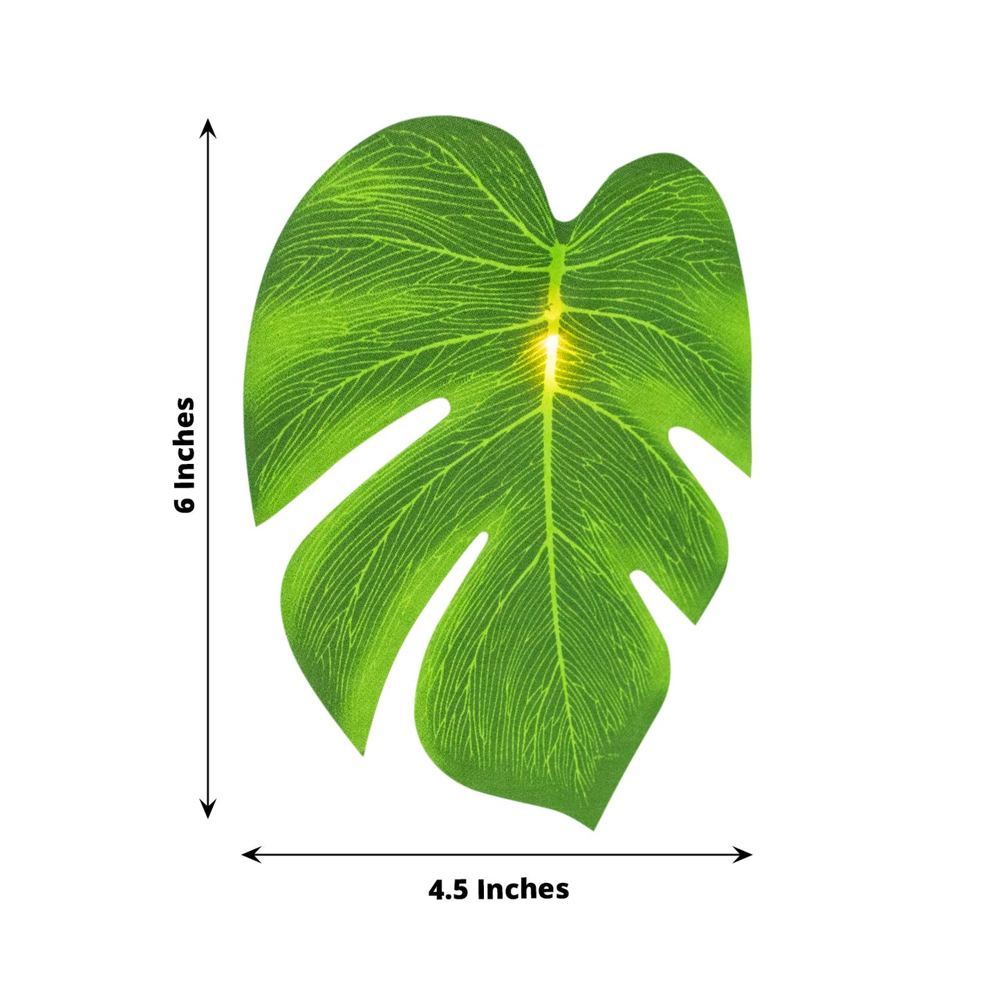 10ft Warm White LED Artificial Monstera Leaf Garland String Lights