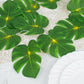 10ft Warm White LED Artificial Monstera Leaf Garland String Lights