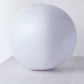 White floating pool light up glow ball for outdoor garden decor.