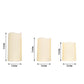 Set of 5 - Ivory Flickering Flameless LED Candles - Color Changing Battery Operated Pillar Candles With Remote - 6", 5", 4"