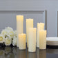 Set Of 6 Warm White Flicker Led Drip Wax Candles