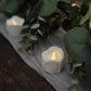 12 Pack Of 1.5 Inch Warm White Realistic Wax Design LED Tealight Candles 