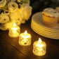 12 Pack | 2inch Warm White Diamond Battery-Operated LED Tealight Candles