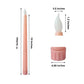 3 Pack | 11inch Blush Warm Flickering Flameless LED Taper Candles