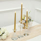 11 Inch Gold Warm Flickering LED Taper Candles 3 Pack Flameless