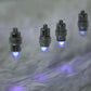 12 Pack | Purple Bullet LEDs With String | Waterproof Balloon Lantern Lights Vase LEDs